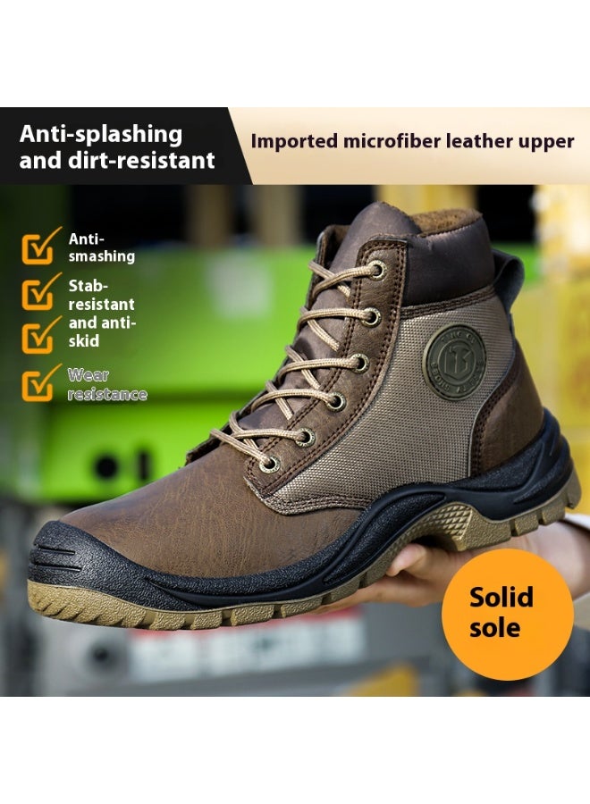 Steel Toe Shoes for Men Lightweight Safety Shoes Comfortable Puncture Proof Slip On Indestructible Work Shoes and Fashion Sneakers. - Image 2