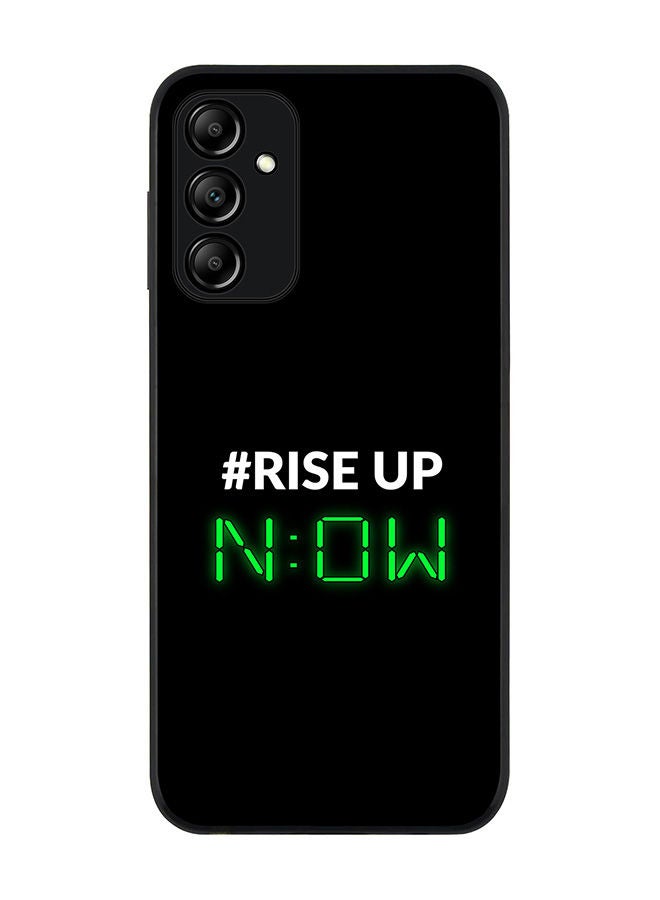 Stylizedd Rugged Black edge case for Samsung Galaxy M14 5G Slim fit Soft Case Flexible Rubber Edges Anti Drop TPU Gel Thin Cover -  Rise Up - Image 1