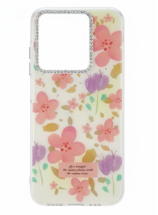 A premium case with a floral breeze design for Infinix Smart 9 . - Image 1