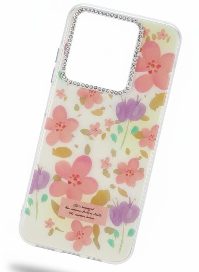 A premium case with a floral breeze design for Infinix Smart 9 . - Image 2