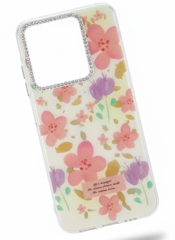 A premium case with a floral breeze design for Infinix Smart 9 . - Image 3