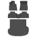 ANBINGO Floor Mats Cargo Liner for Genesis GV80 5 Seats 2026 2025 2024 2023 2022 2021 Not Fit Coupe All Weather Floor Liners Protection TPE Heavy Duty NonSlip Automotive Accessories Black - Image 2