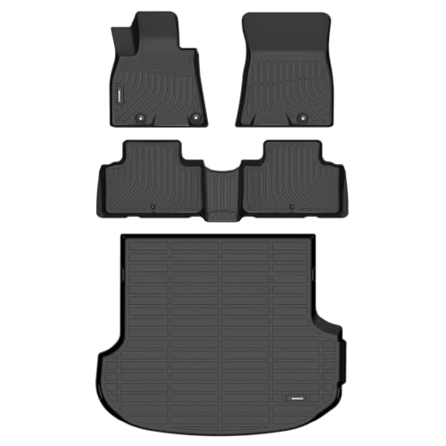 ANBINGO Floor Mats Cargo Liner for Genesis GV80 5 Seats 2026 2025 2024 2023 2022 2021 Not Fit Coupe All Weather Floor Liners Protection TPE Heavy Duty NonSlip Automotive Accessories Black - Image 1
