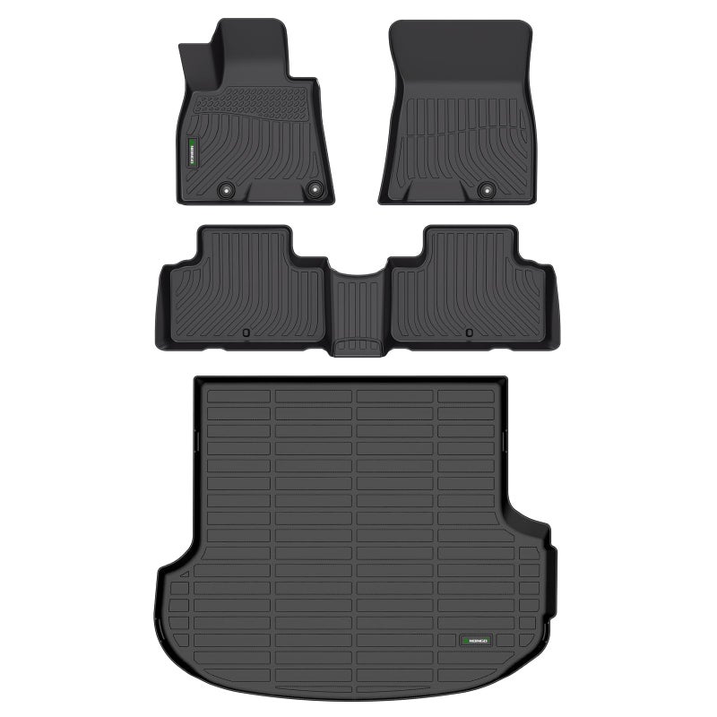 ANBINGO Floor Mats Cargo Liner for Genesis GV80 5 Seats 2026 2025 2024 2023 2022 2021 Not Fit Coupe All Weather Floor Liners Protection TPE Heavy Duty NonSlip Automotive Accessories Black - Image 3
