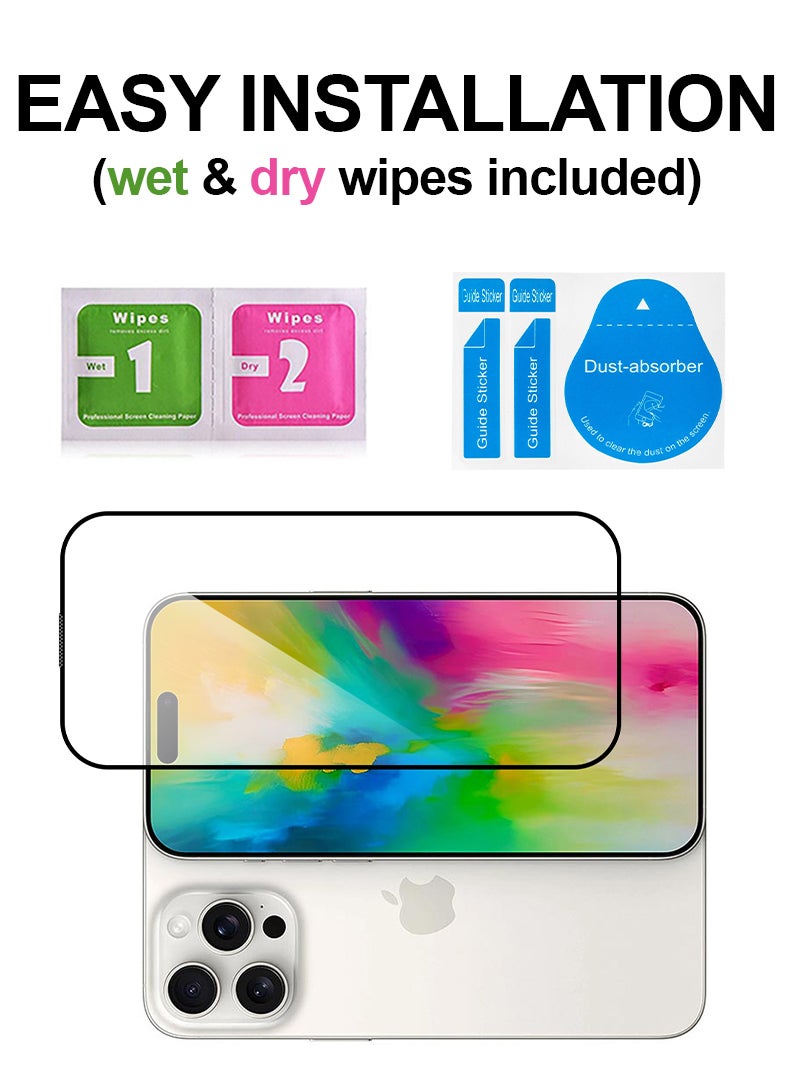 Theodor Tempered Glass Screen Protector With 9H hardness For APPLE IPHONE 16 PRO 6.3  - Image 3