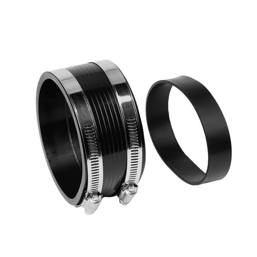 Jetuplusllc Air Intake Coupler Kit 4" O.D TO 4" or 4" to 3.75" with Clamps Black attach Pipe 9771 - Image 1