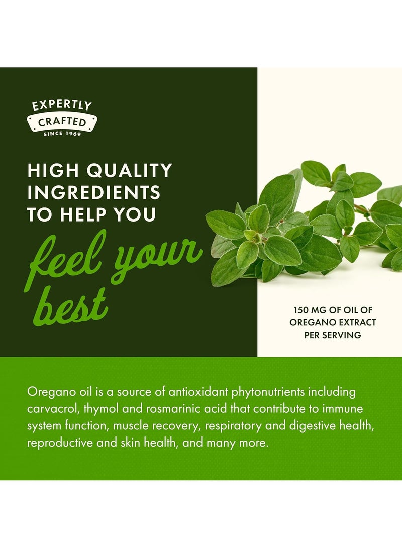 SWANSON Oregano Oil 10:1 Extract – Immune, Digestive & Respiratory Support (120 Vegan Softgels) - Image 5