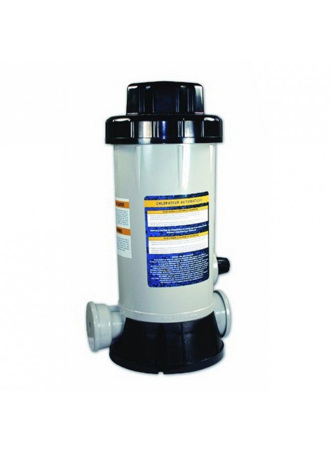Swimline HYDROTOOLS By SWIMLINE 87503 Premium Off-Line Automatic Chlorine Feeder Chlorinator Adjustable Output 9.0 Lbs Capacity | Universal Compatibility | Above Ground & Inground Swimming Pool Bromine Install 