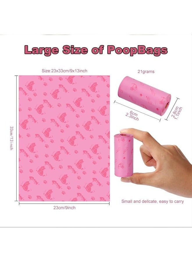 BEBLOSSOM 180PCS Biodegradable Diaper Bags Refills with Dispenser – Lemon Scented Baby Nappy Disposal Bags, Leak-Proof Trash Bags for Baby, Pets & Travel (Pink) - Image 4