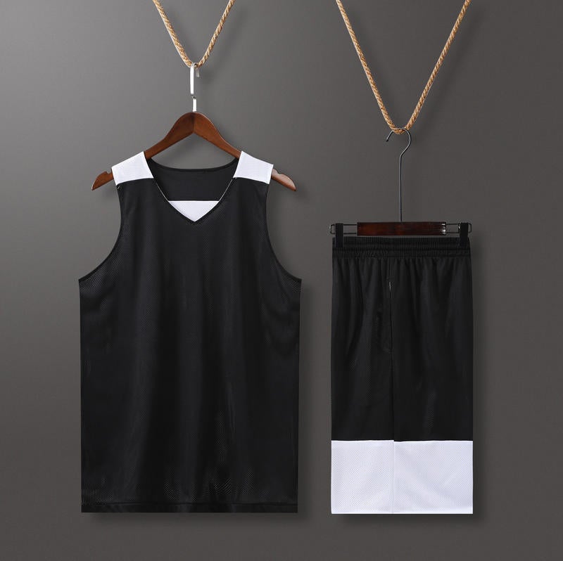 Extremely Fast Adult And Children'S Double-Sided Basketball Uniform Suit Quick-Drying Mesh Short-Sleeved Trendy Sports Training And Competition Uniform - Image 3