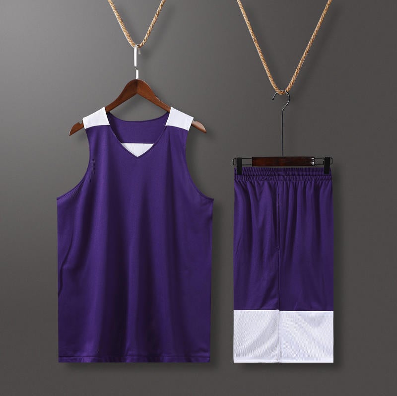 Extremely Fast Adult And Children'S Double-Sided Basketball Uniform Suit Quick-Drying Mesh Short-Sleeved Trendy Sports Training And Competition Uniform - Image 5