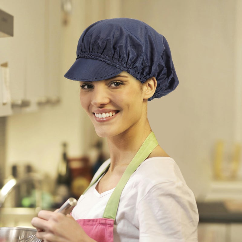 🍳 ٣ قبعات طهي للمطبخ للعمل في تقديم الطعام للخادمات والنوادل - Image 4