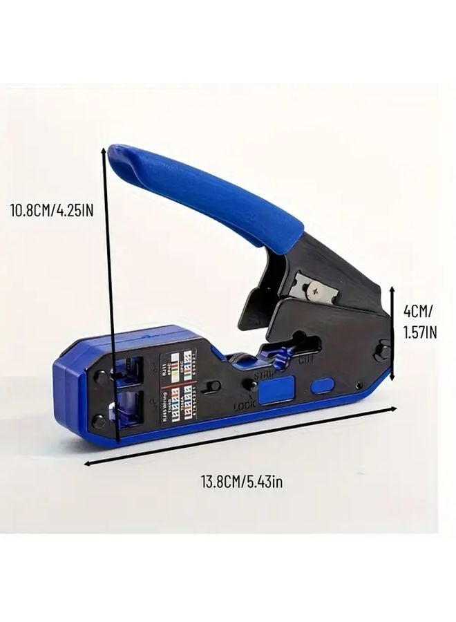 RJ45 Crimping Tool Heavy Duty Carbon Steel Network Wire Press 1pc - Image 4