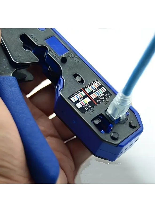 RJ45 Crimping Tool Heavy Duty Carbon Steel Network Wire Press 1pc - Image 5