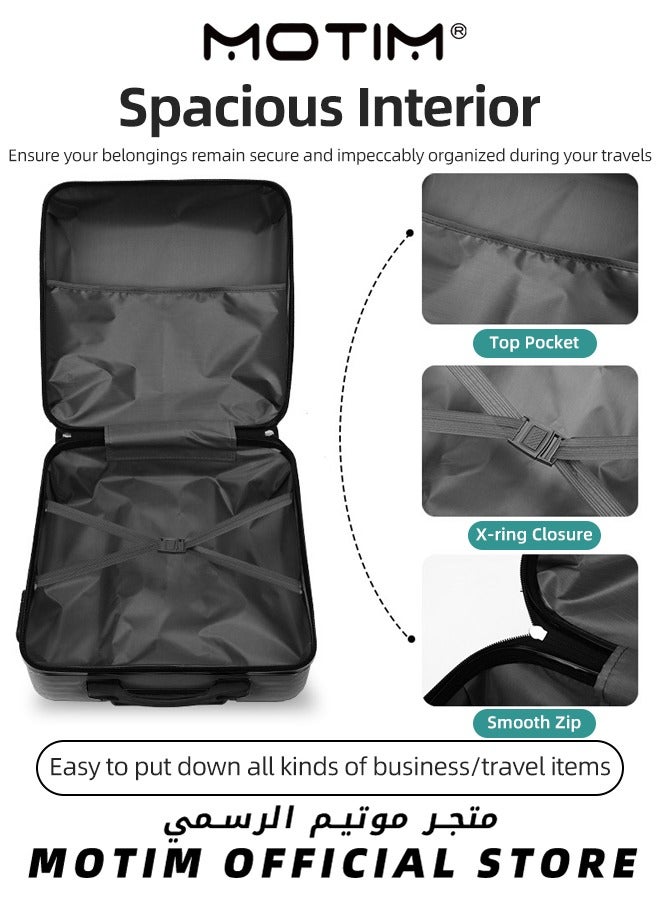 Motim Travel Luggage Carry-On Luggage Kid's Luggage 18 inch Small Luggage with Spinning Wheels Cartoon Suitcase - Image 3