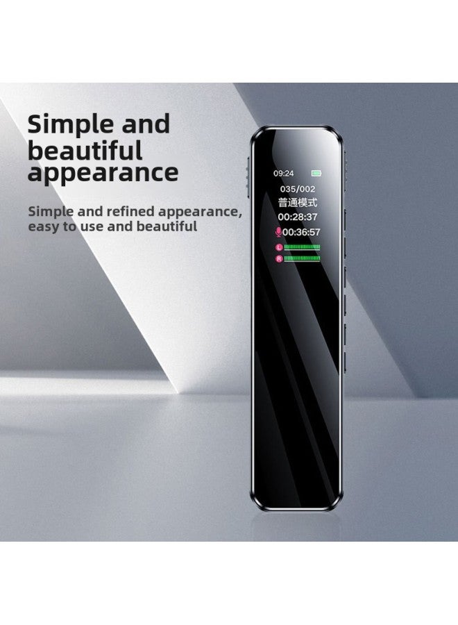 High Definition Noise Reduction Digital Recording Pen Portable Recorder For Meetings And Classes With Voice Activation And USB 2.0 Interface-Color:Black-Capacity:128GB - Image 3