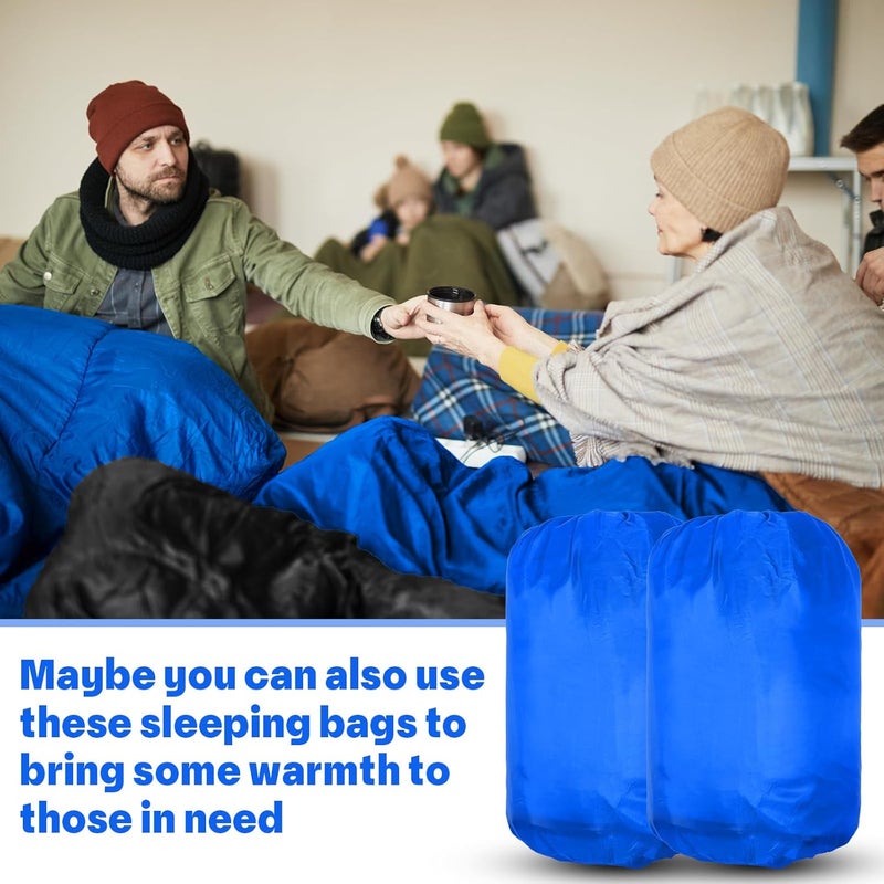 Macarrie 6 Pack Camping Sleeping Bags Bulk for Adults Backpacking Lightweight Waterproof 4 Season with Compression Sack Sleeping Bag for Hiking Travel Outdoor Travel Hunting - Image 4