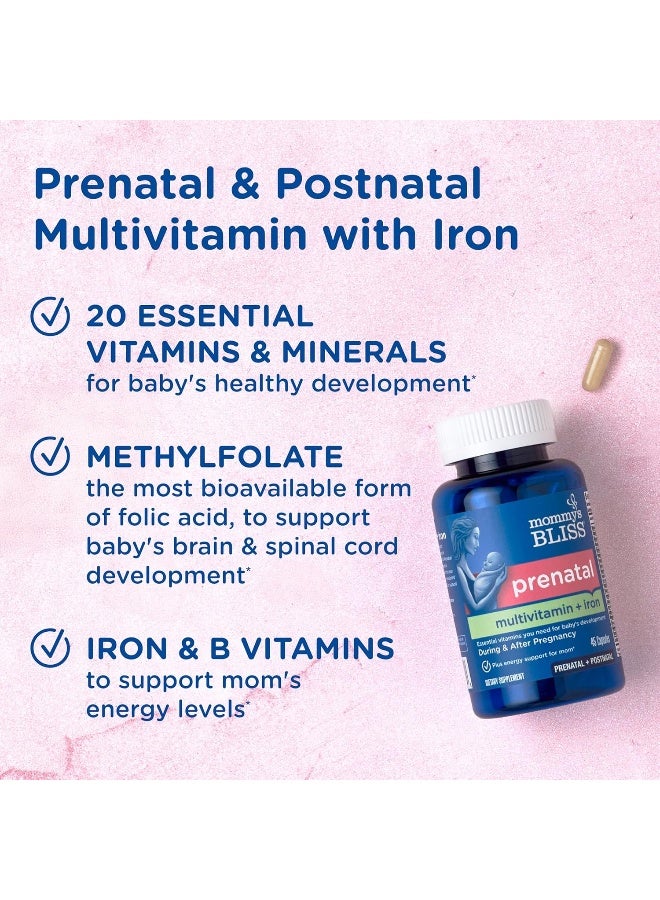 Mommy's Bliss Prenatal Multivitamin with Iron and Folic Acid - Image 4