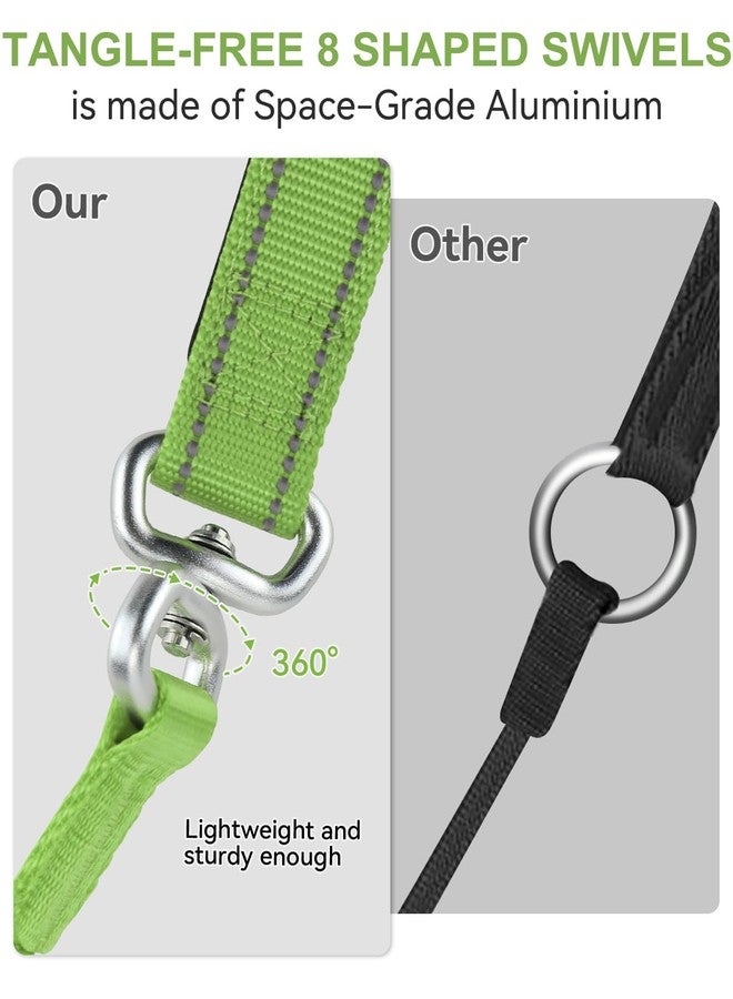 Joytale Tangle-Free Slip Leads for Dogs, 6 FT Slip Leash with Padded Double Handle, Reflective Nylon Training Leash for Small Medium Dogs 15-40 Lbs, Green - Image 3
