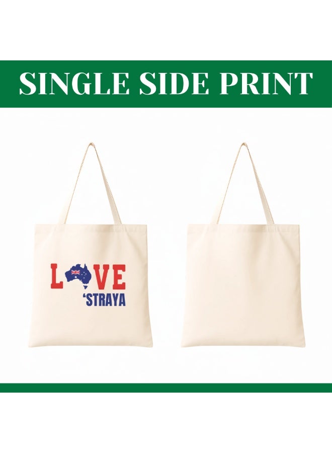 PRINTSHOP4ME Australia Cotton Bag-Eco-Friendly Canvas Cotton Tote Bag With Printed For Women-Reusable Bag,Party Gift Idea And Cotton Gift Bag-Perfect For Australia Day - Image 2