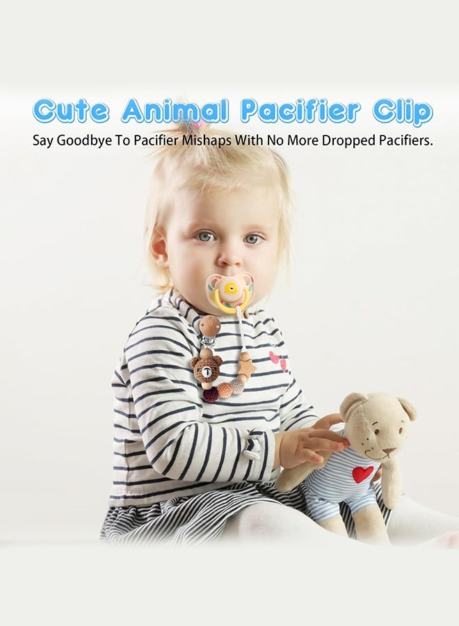 Sweet Life Pacifier Clip, Cute Animal Pacifier Holder Clip for Boys and Girls, Most Pacifiers, Baby Teethers, Baby Shower and Baby Essentials - Image 2