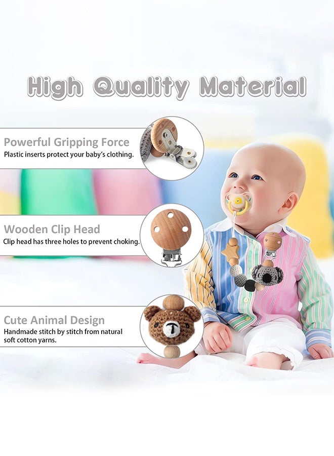 Sweet Life Pacifier Clip, Cute Animal Pacifier Holder Clip for Boys and Girls, Most Pacifiers, Baby Teethers, Baby Shower and Baby Essentials - Image 3