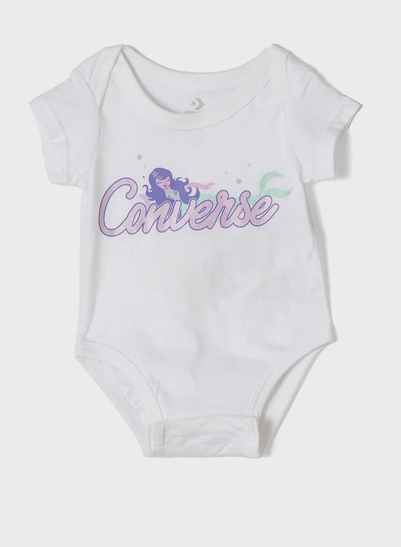 CONVERSE Infant 3 Pack Mermaid Bodysuit