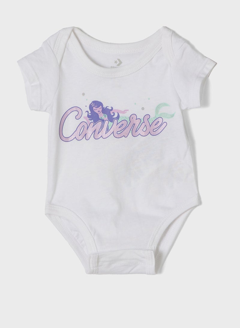 CONVERSE Infant 3 Pack Mermaid Bodysuit - Image 3