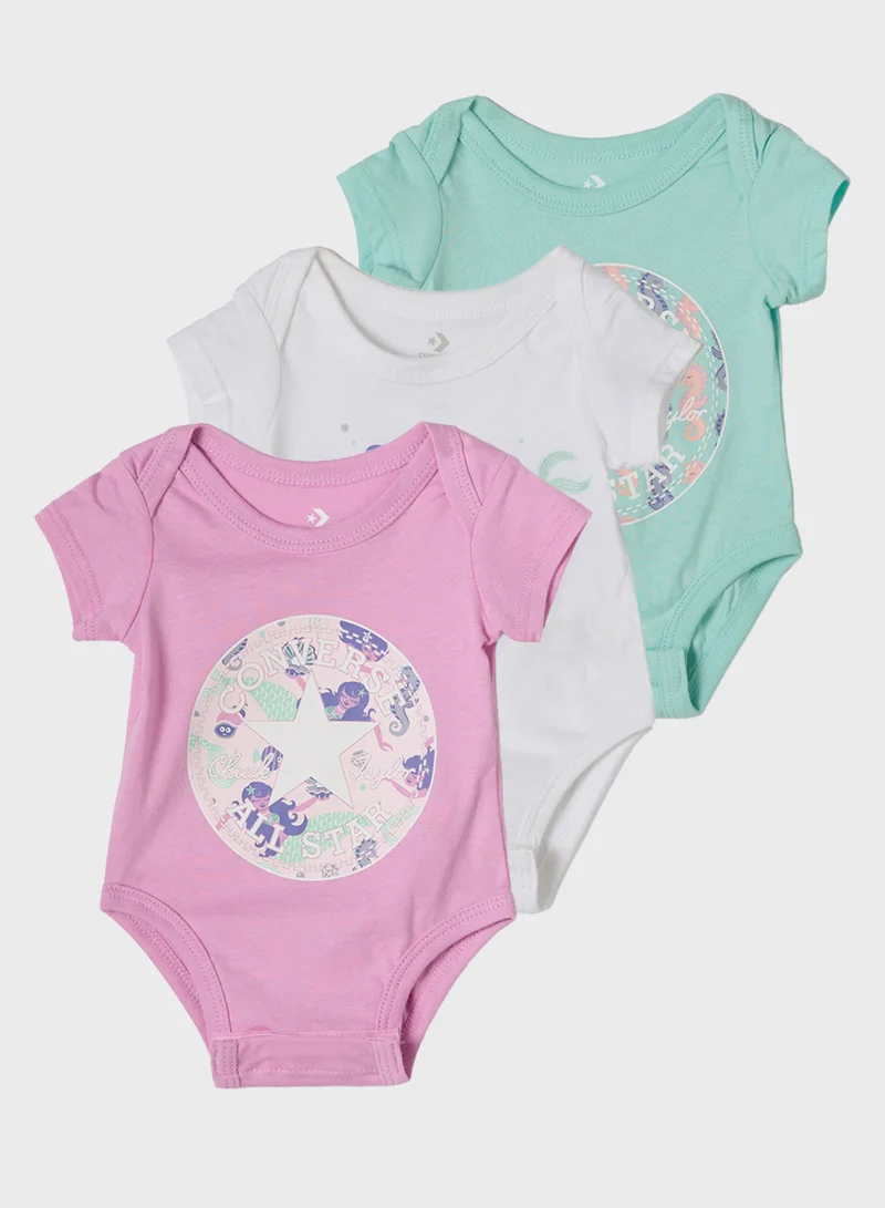 كونفرس Infant 3 Pack Mermaid Bodysuit