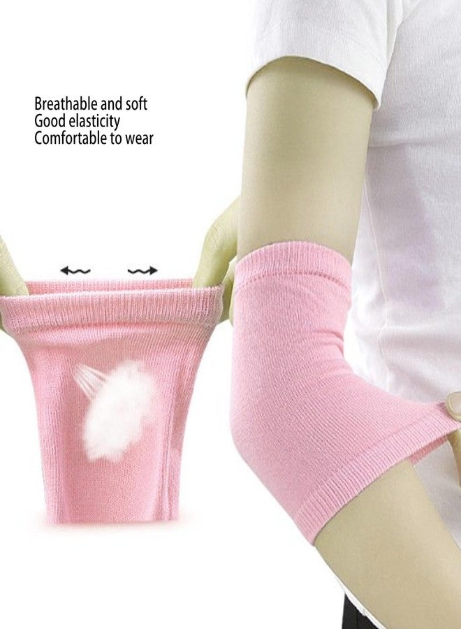 ciciglow Elbow Moisturizing Sleeve, 2 Pairs Gel Elbow Sleeves Breathable Elbow Brace Cover for Dry Skin Moisturizing Softening - Image 3