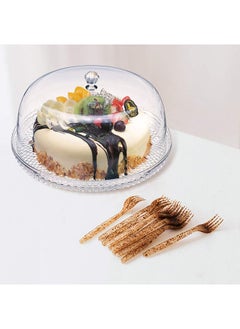 AKDC Amazing Abby - Kate - 12-Inch Acrylic Cake Plate With Dome Cover Perfect For Display Party Entertaining  - Image 3