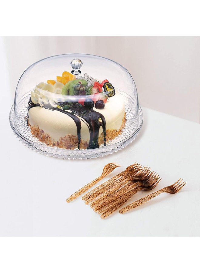 AKDC Amazing Abby - Kate - 12-Inch Acrylic Cake Plate With Dome Cover Perfect For Display Party Entertaining  - Image 3