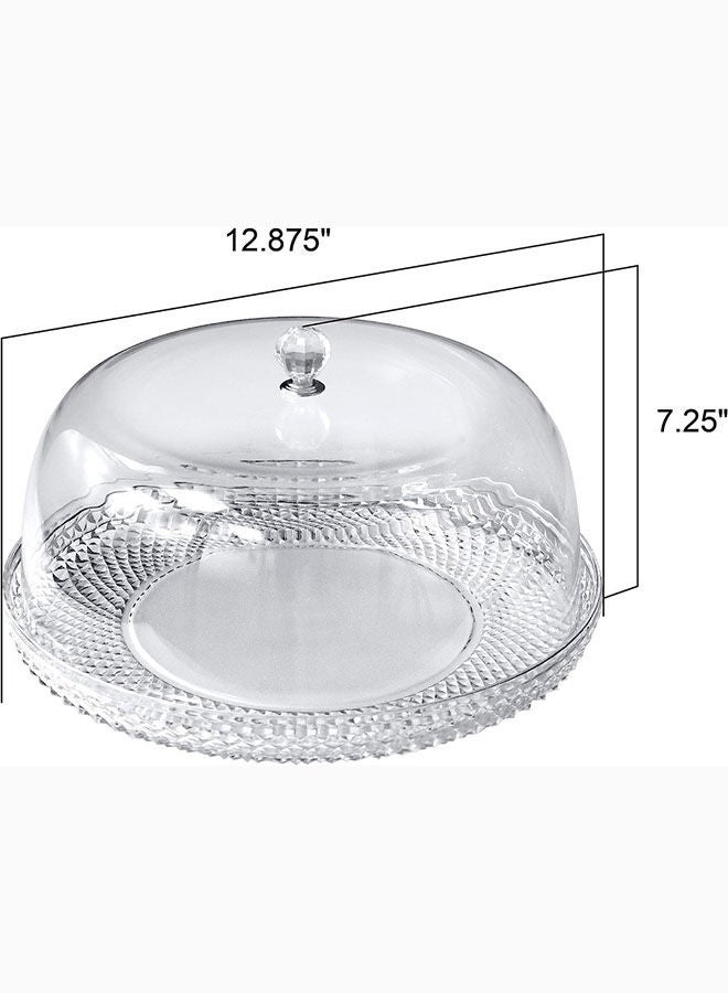 AKDC Amazing Abby - Kate - 12-Inch Acrylic Cake Plate With Dome Cover Perfect For Display Party Entertaining  - Image 4