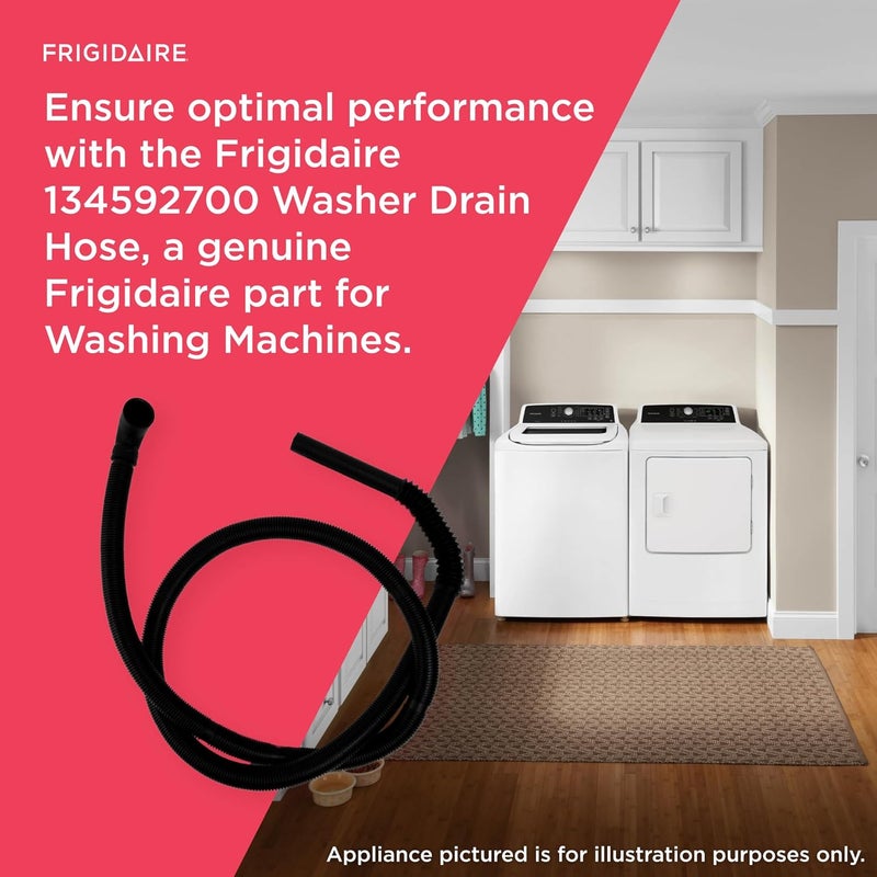 Frigidaire 134592700 Washer Drain Hose for Washing Machines Black - Image 4