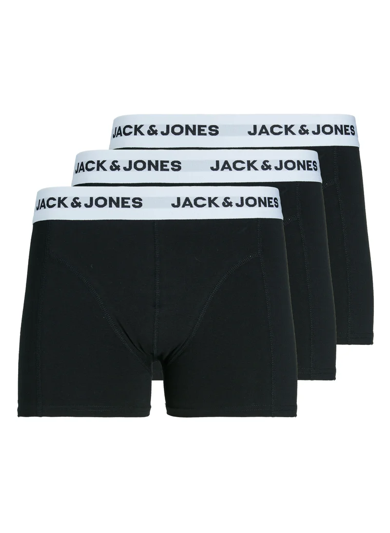 جاك اند جونز 3 Pack of Logo Band Trunks
