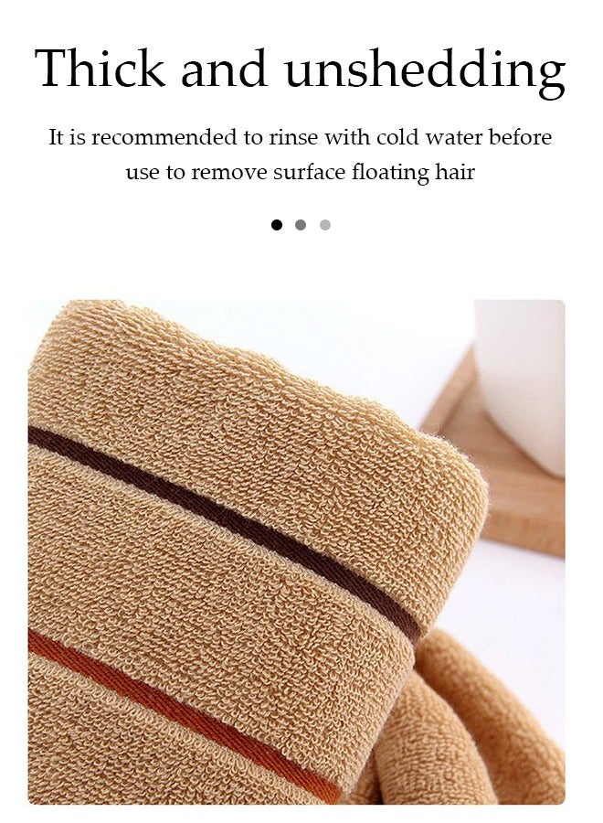 DUNISO Face towel, household thick pure cotton material towel, soft and quick drying, high water absorption, suitable for home travel and hotels, 34 * 74cm - Image 5