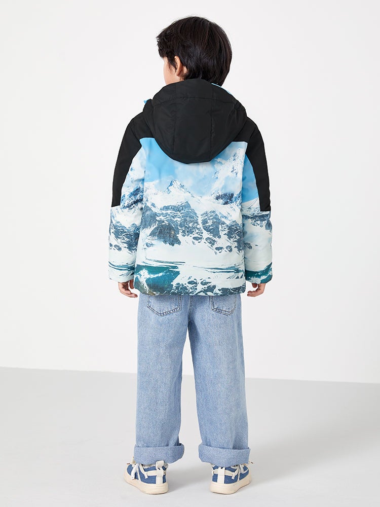 بالابالا جاكيت بافر منفوخ بطبعات للأولاد - Image 2