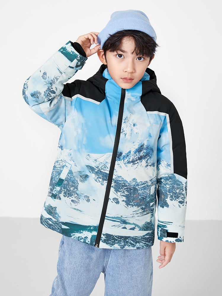 بالابالا جاكيت بافر منفوخ بطبعات للأولاد - Image 1