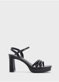 Ginger Square Toe Ankle Strap Platform Heel Sandal  - Image 1