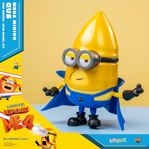 YOLOPARK لعبة مينيونز من فيلم أنا الحقير 4، تماثيل أكشن ميغا غس بحجم 5.1 إنش، 6 تعبيرات قابلة للتغيير ورأس دوار، طقم نماذج مينيون، هدايا للأطفال من عمر 8 سنوات وما فوق - Image 4
