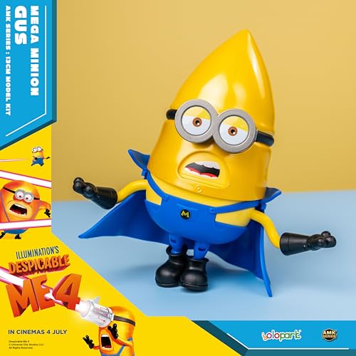 YOLOPARK لعبة مينيونز من فيلم أنا الحقير 4، تماثيل أكشن ميغا غس بحجم 5.1 إنش، 6 تعبيرات قابلة للتغيير ورأس دوار، طقم نماذج مينيون، هدايا للأطفال من عمر 8 سنوات وما فوق - Image 3