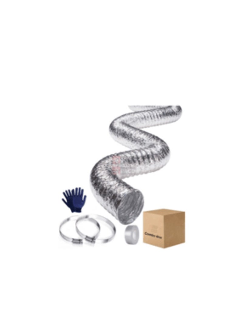 KNP KNP Aluminum Duct with Flexible Hose 10 Inch is designed to provide efficient ventilation for dryers and other high capacity exhaust systems.  - Image 1