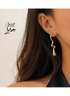 Fashion 18K Gold Plated Stainless Steel Irregular Water Drop Long Dangle Earrings Unique Trendy Women - pzsku/Z3369FDD06708C8FF5181Z/45/_/1737456875/6f769b27-7024-4efd-b98e-29f12ea7eafc