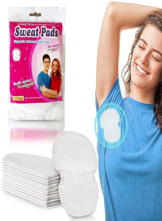 LETURE Disposable Underarm Sweat Pads for Men | Women - Highly Absorbent, Cotton, Anti-Allergic, Anti-Bacterial, and Odor-Control Underarm Sweat Pads, Peel-Off (Pack of 20) - Image 1