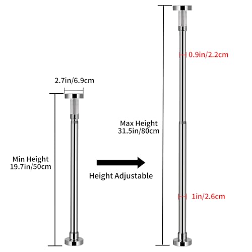 Sanbege 2 Pcs Undermount Sink Brackets Adjustable, Stainless Steel Sink Support, Drill-Free Installation and Repair Kit System for Kitchen, Bathroom (19.7"-31.5") - Image 2