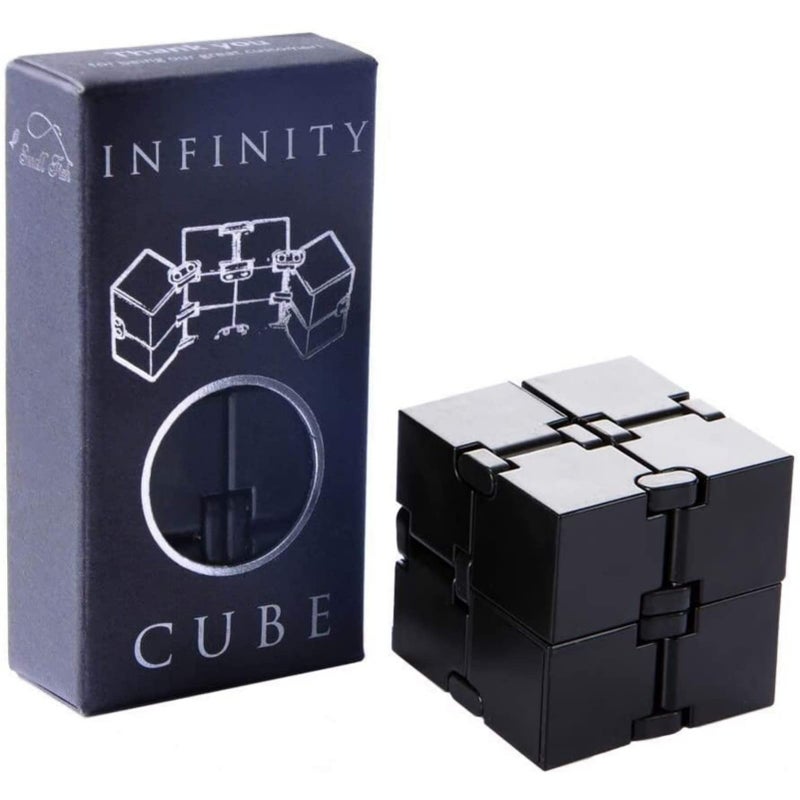 SMALL FISH Infinity Cube Sensory Fidget Toy EDC Fidgeting Game for Kids and Adults Cool Mini Gadget Best for Stress and Anxiety Relief and Kill Time Easter Stocking Stuffers Unique Idea for Fingers and Hands - Image 3
