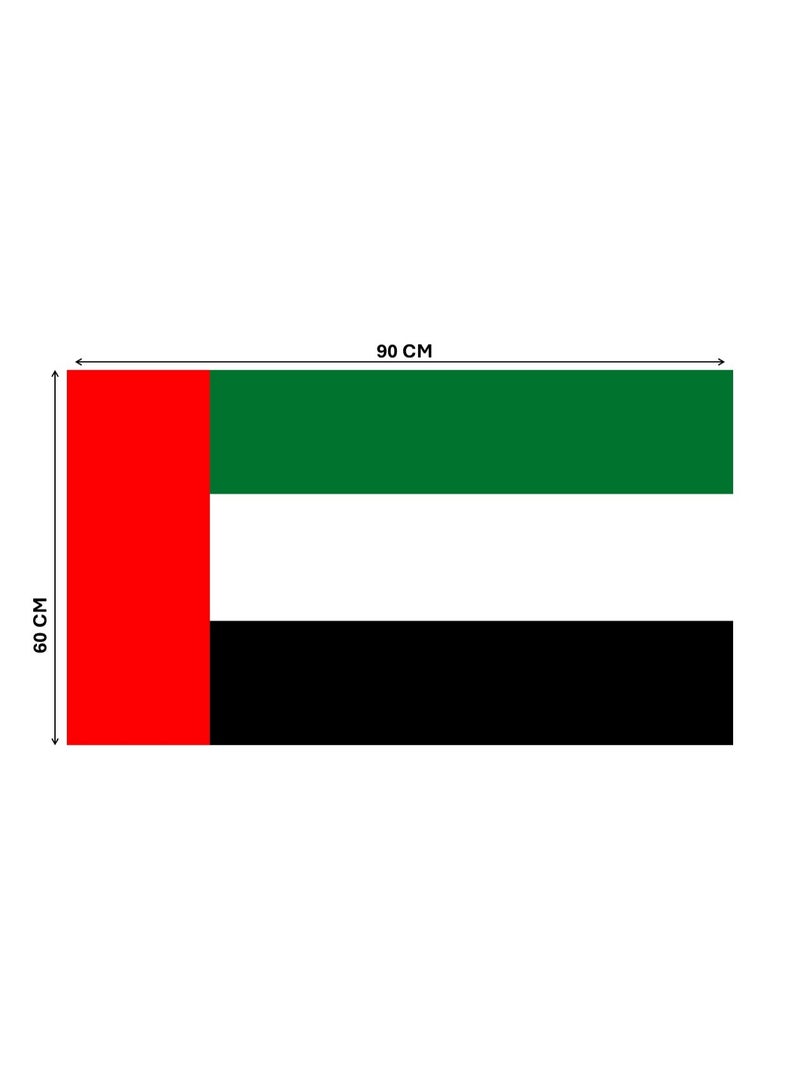 علم الإمارات العربية المتحدة 90 سم × 60 سم - Image 1