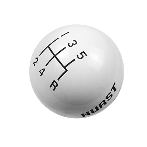 Hurst 1630025 White 5-Speed Replacement Shifter Knob - Image 3