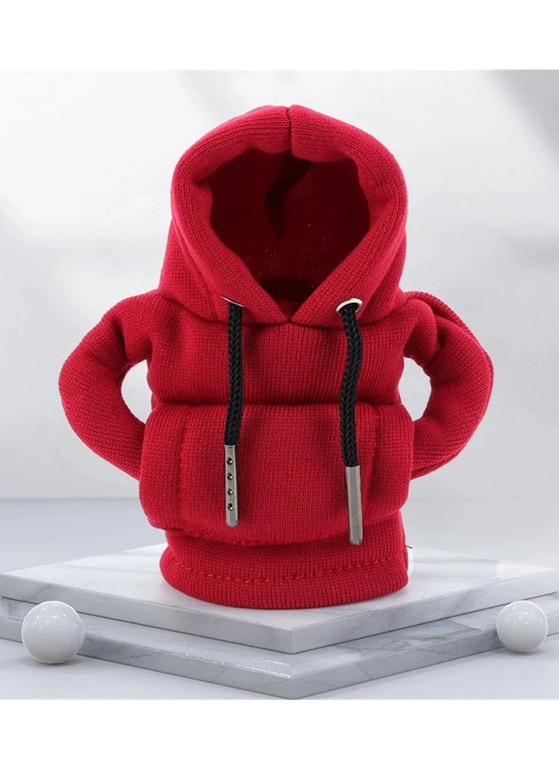 Generic Car Gear Shift Cover Car Shifter Mini Hoodie, Red - Image 2