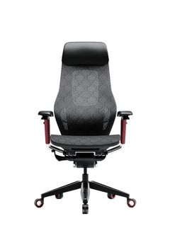AFTERWORK AFTERWORK GX Super Ergonomic Gaming Chair - Genuine Leather, Adjustable Lumbar Support, 5D Paddle Arms, Seat Pan & Backrest Tilt Adjustments  - Image 4